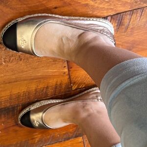 Gorgeous Gold Coach Espadrilles. Size 8B